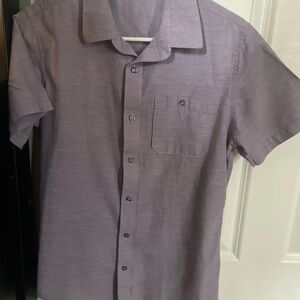 Travis Matthews lavender s/s button up shirt